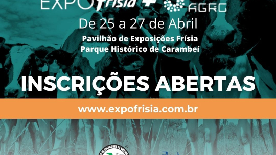 Faça a inscrição de seus animais para a  17ª edição da ExpoFrísia 2024  